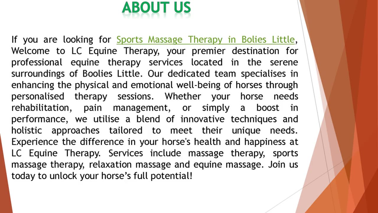 If you are looking for Sports Massage Therapy in Bolies Little