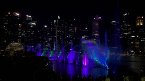 Singapore Night Light Show