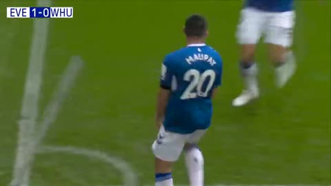 EVERTON VS WEST HAM HIGHLIGHTS 1-0