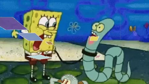 Squidward Is Playing With Tiles While SpongeBob Talks To His New Pet 🐶