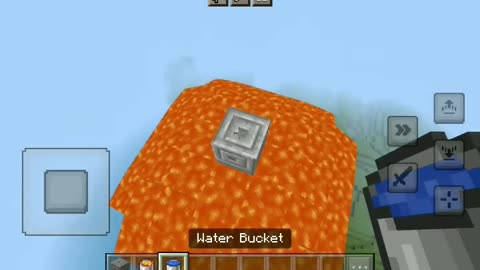 MAKING With lava and water MINECRAFT HACK