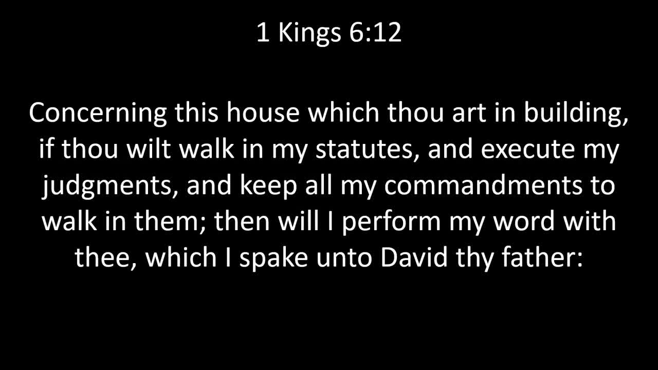 KJV Bible 1st Kings Chapter 6