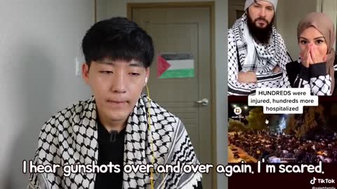 korean guy react to palestine tiktok