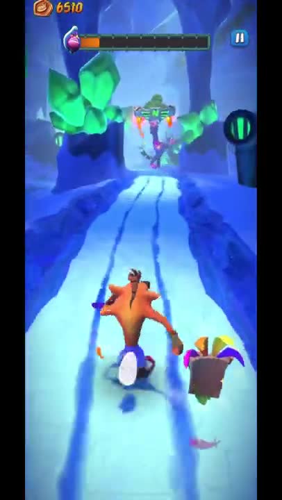 Nitro Scorporilla Battle Run Gameplay On Snow Go - Crash Bandicoot: On The Run!