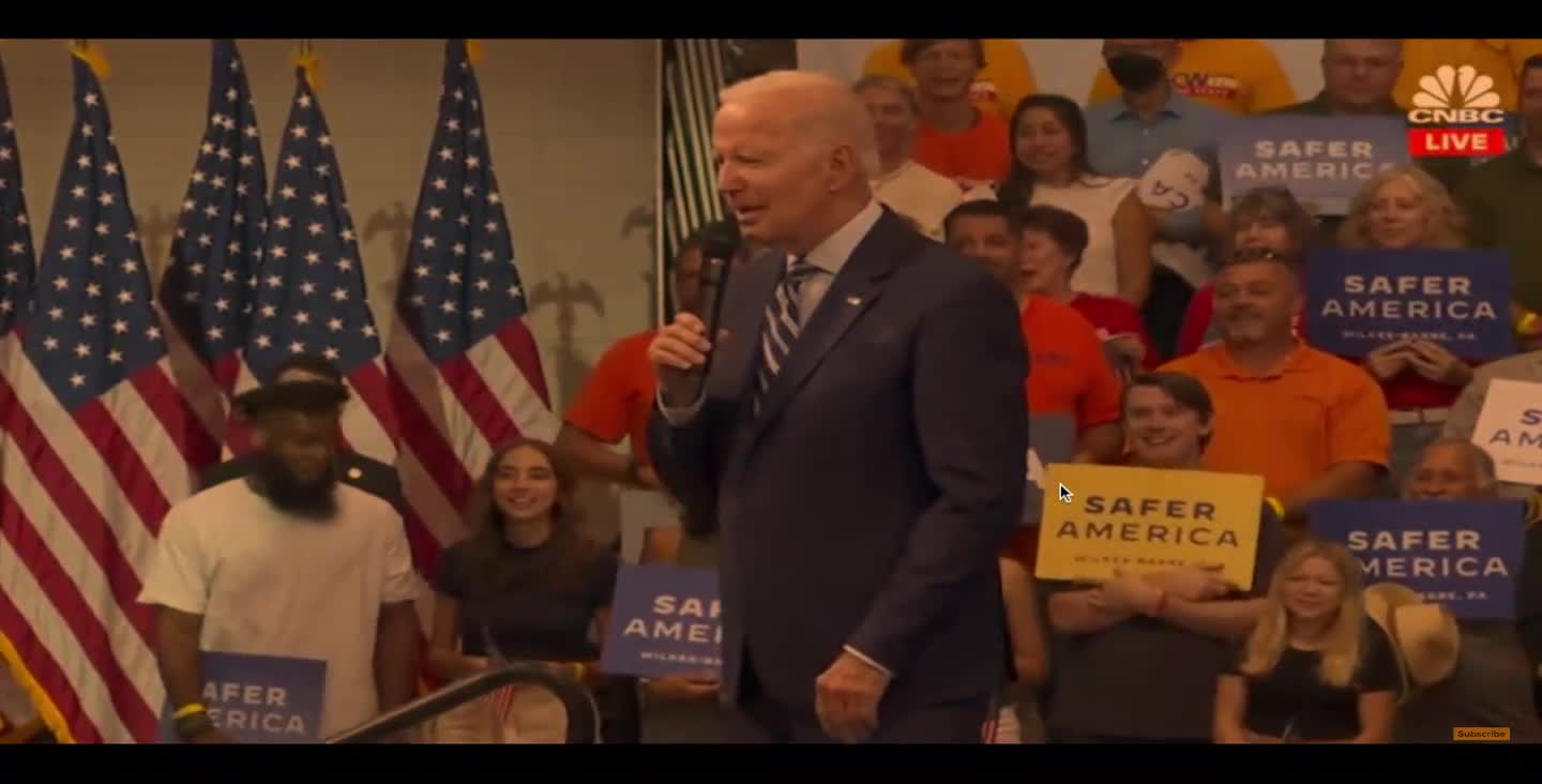 Joe Biden Engages Audience - "How are you baby?"