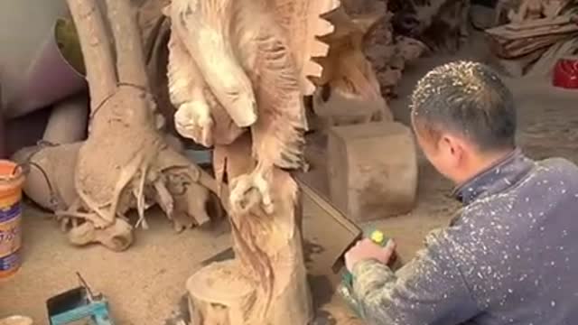 DIY Woodwork- Carving an Eagle