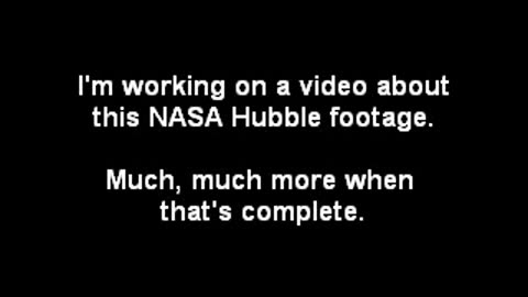 Hubble Films Huge Alien Space Ship Do Not Miss