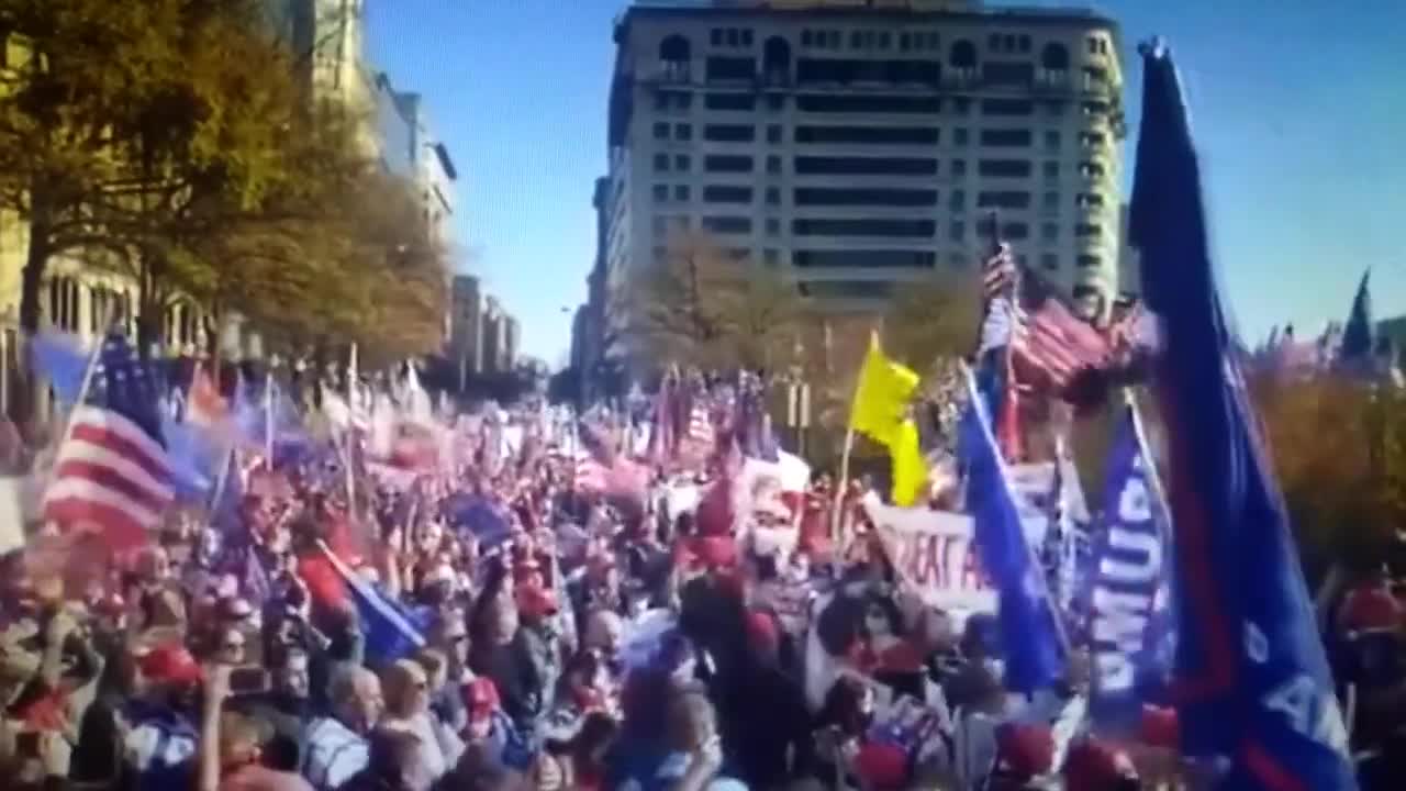 Thousands Sing National Anthem at Stop the Steal Rally in Washington DC