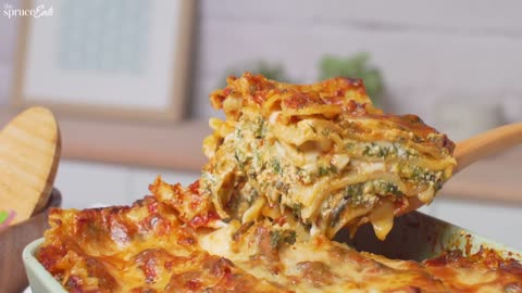 Perfect spinach lasagna