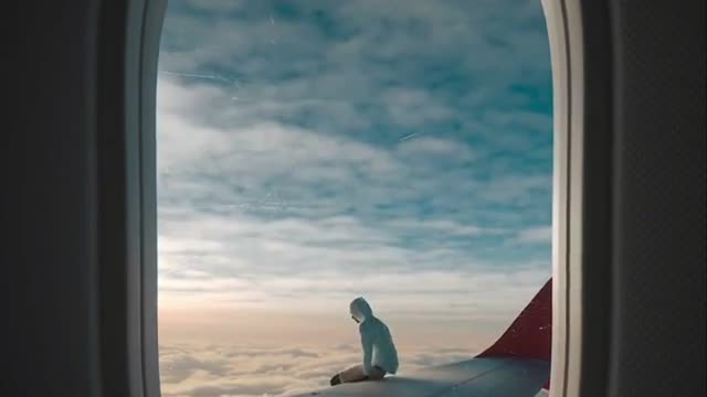 plane and boy