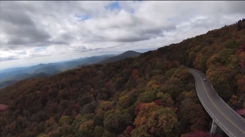 NC Blue Ridge Parkway Grandfather Mountain Linn Cove Viaduct 52 minutes from our front door ❤️✝️🇺🇸