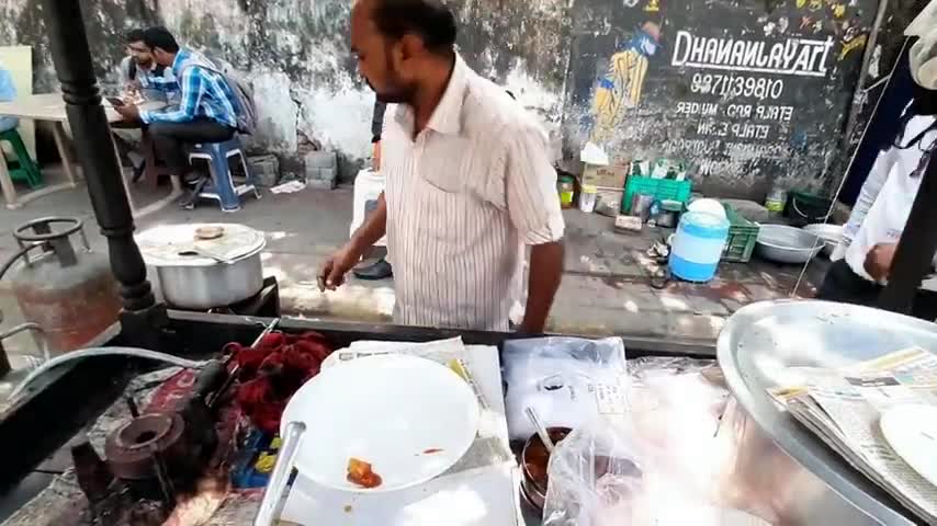 Indian morning freakfast Veg Pulao & Chole Bhature @ 30 Rs (0.40$)