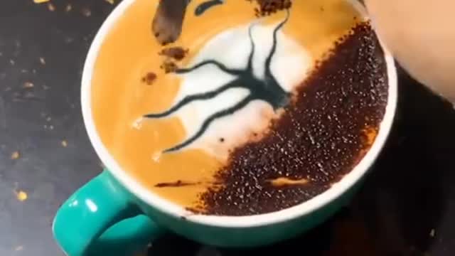 Design on coffee || coffee DIY || coffee decorations