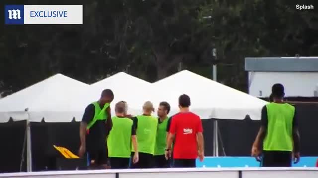 Neymar confronts Semedo