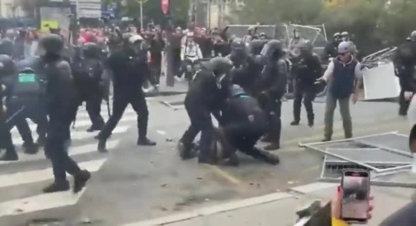 BREAKING: Protests in Paris have devolved into chaos.