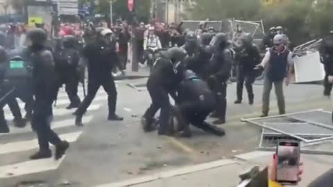 BREAKING: Protests in Paris have devolved into chaos.