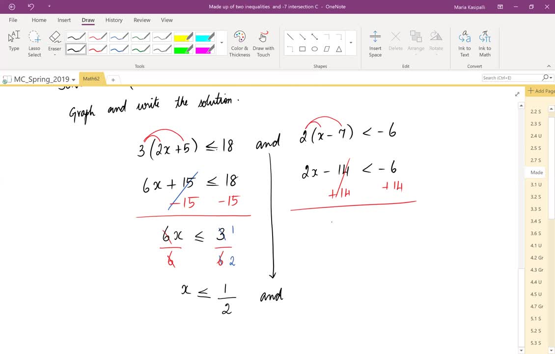 Math62_MAlbert_2.8_Solve compound inequalities