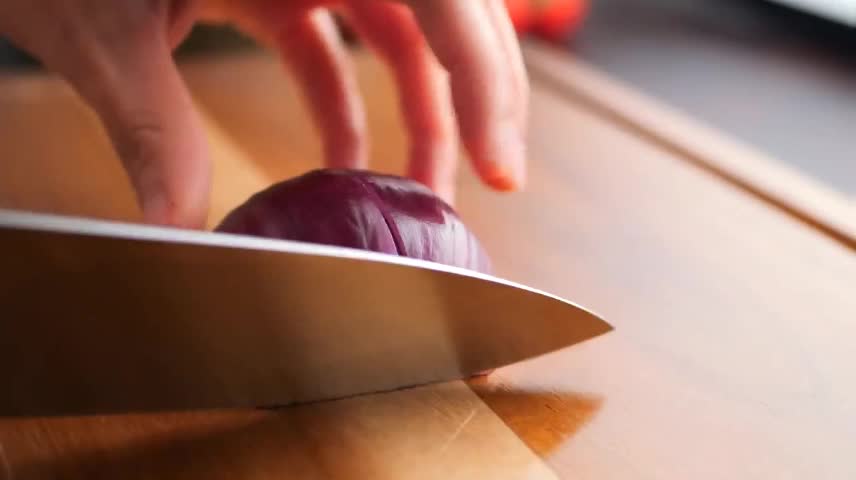Slice The Red Onions