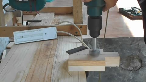 Drill press stand homemade _ DIY woodworking