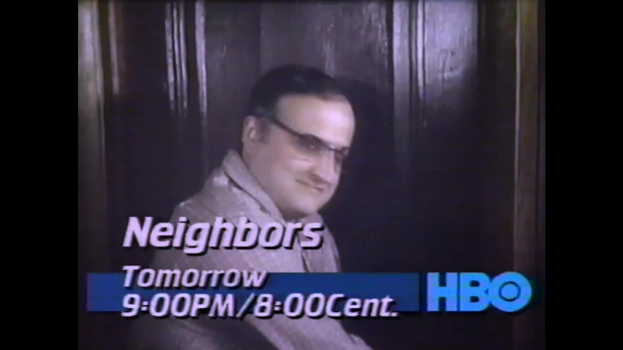 May 1991 - HBO Promo for John Belushi in 'Neighbors' & Classic Bumpers