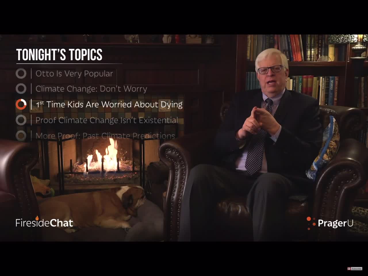 10/3/19 Dennis Prager Fireside Chat #102 Evil and sick adults scare children over Climate change