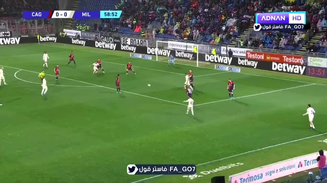 Bennacers goal against Cagliari