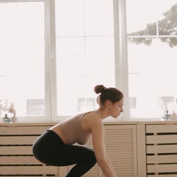 Woman In A Yoga Position
