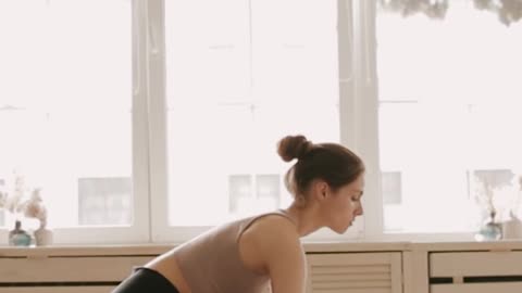 Woman In A Yoga Position