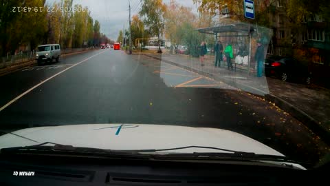 Running Late for a Bus, Straight into a Car