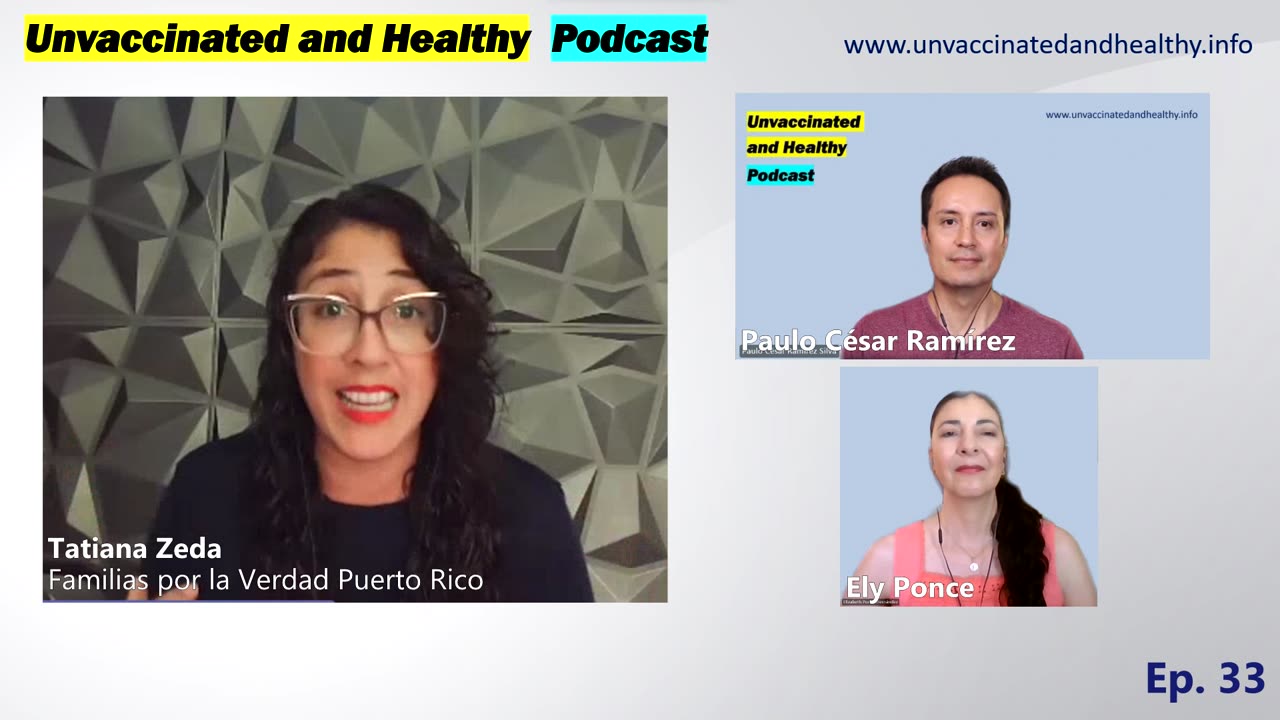 Podcast No Vacunados y Sanos – Episodio 0033 – Tatiana Zeda (Puerto Rico)