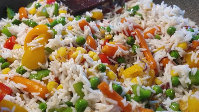 How to make the Perfect Vegetable Rice || Simple Vegetable Rice Recipe.