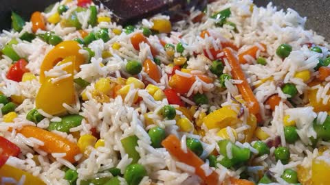 How to make the Perfect Vegetable Rice || Simple Vegetable Rice Recipe.