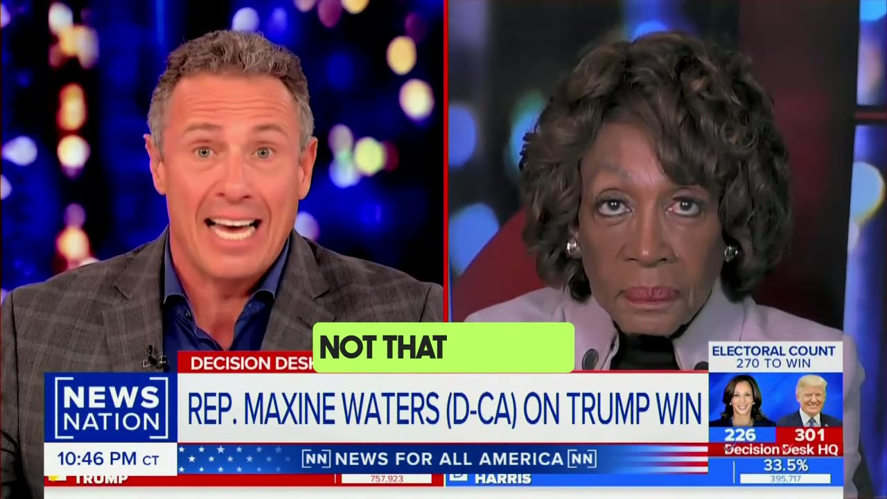 Chris Cuomo Shuts Down Maxine Waters’ Attempt to Blame “Racism” for Kamala’s Crushing Defeat