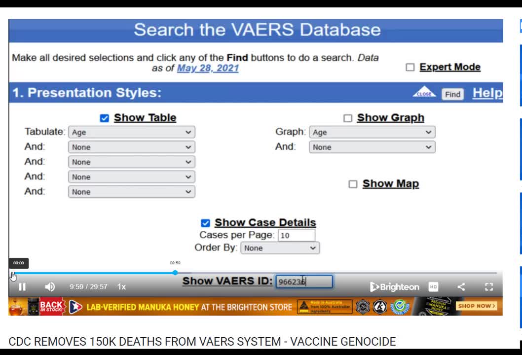 Playing with Vaers Numbers
