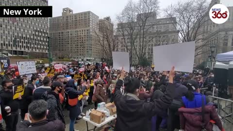 NY rally against Asian-American hate crimes