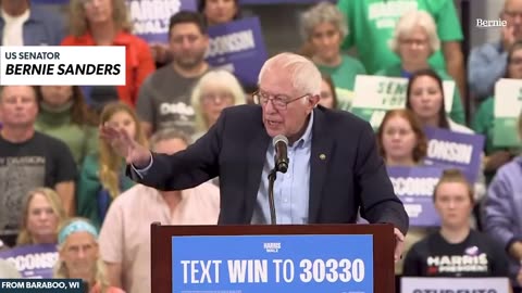 Crazy Bernie urges voters to elect Kamala for the sake of the climate