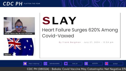 Dr. Marivic Villa Warns: Vaccine and Spike Protein Weaken Heart | CDC PH - 080324