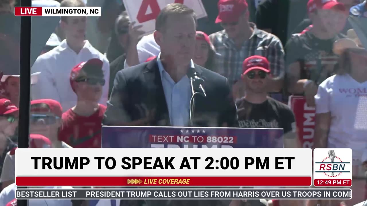 FULL SPEECH: Sen. Ted Budd at a Trump Rally in Wilmington, NC on Jobs and Economy - 9/21/24