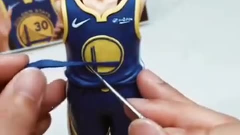 Clay art video by steph curry