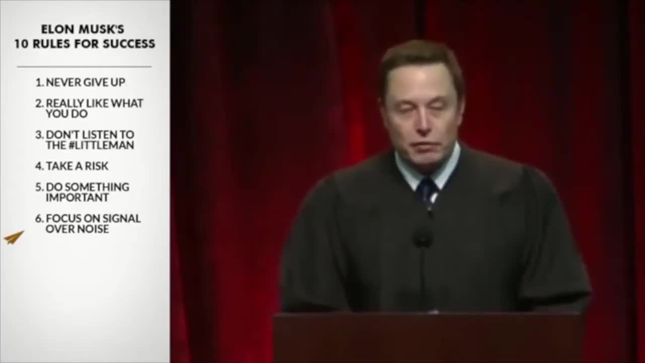 Elon Musk 10 Rules of Success