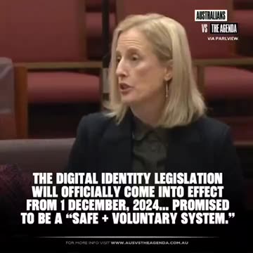Australian Finance Minister Katy Gallagher announces that the Digital ID Act 2024 will officially take effect on December 1, 2024.