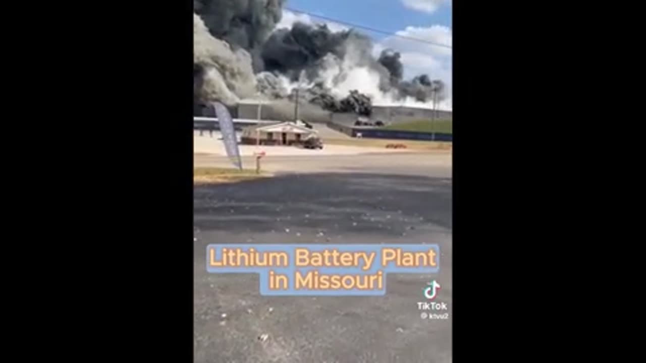 Lithium Battery Plant Fire ..