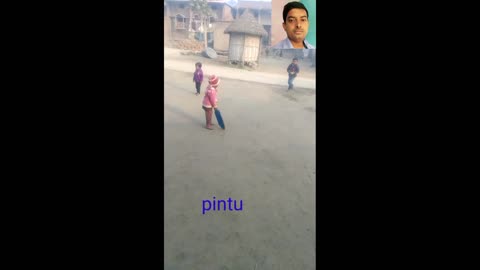 Chield cricket playing