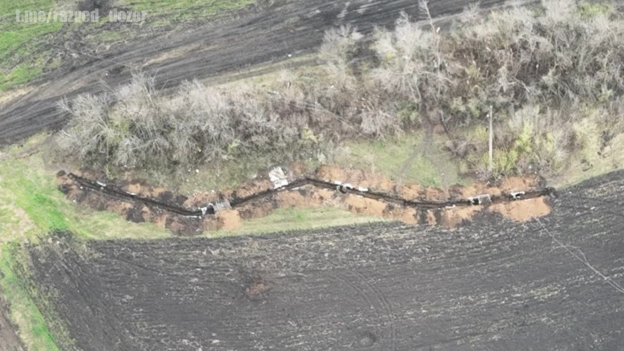 Destroyed Ukrainian Position near Izyum