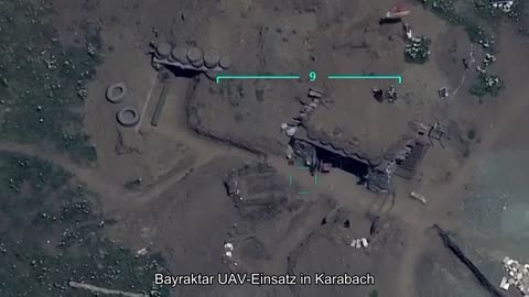 Betrieb von UAV Bayraktar in Karabach