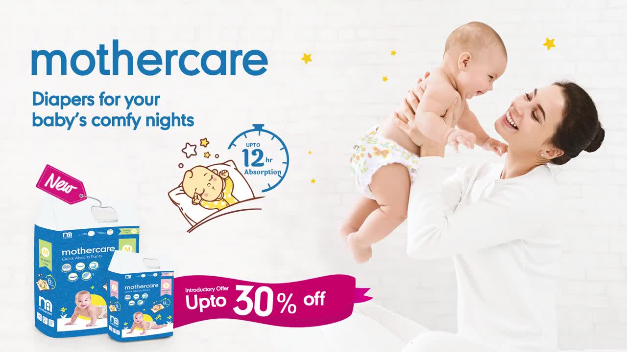 Shop Best Newborn Baby Diapers Online at Mothercare India