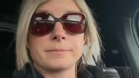 Police officer who supports freedom