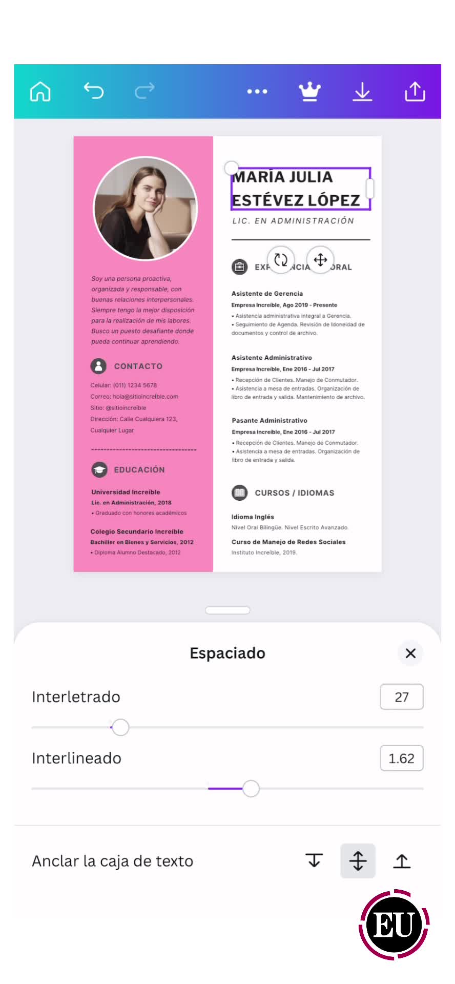 Tutorial: ¿Cómo crear una hoja de vida en Canva? Fácil y desde tu celular