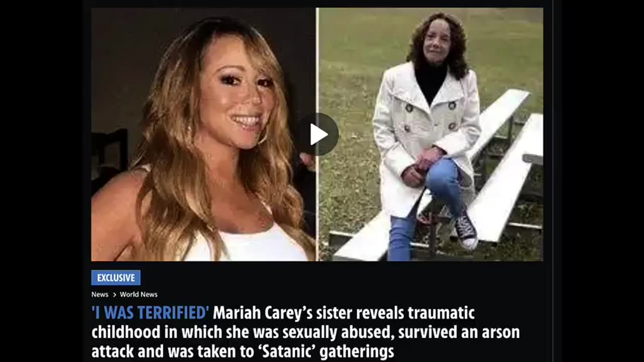 Mariah Cary's sacrifice - Mother and sister were in a satanic coven. Dead on same day.