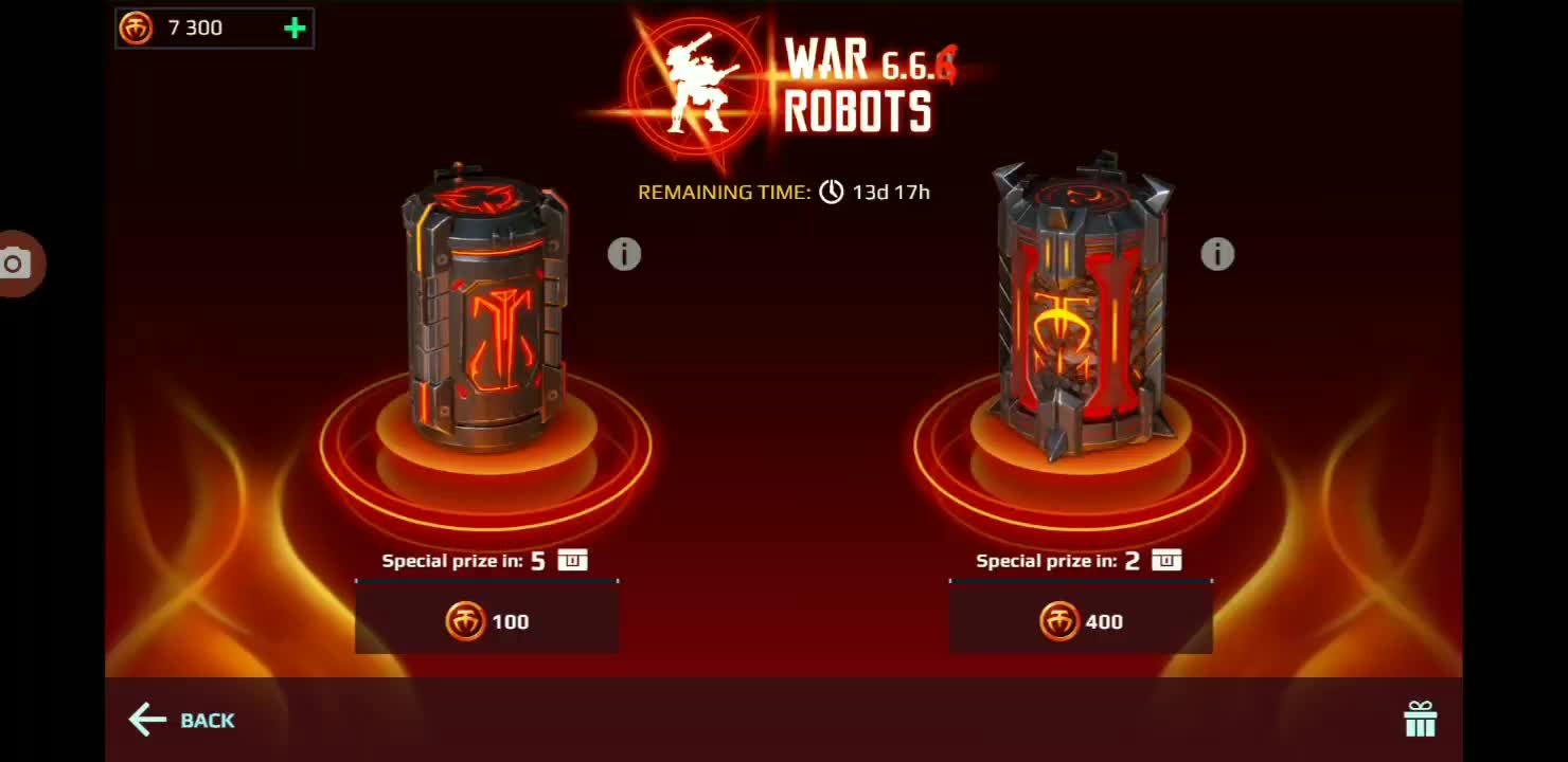 Using my event coins. War robots update 6.6